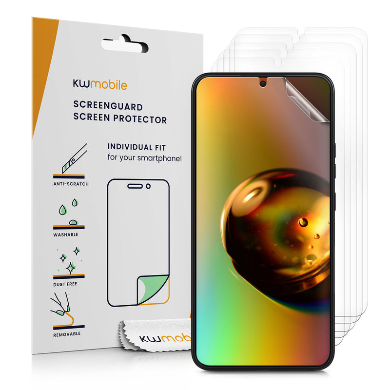 kwmobile 6x Displayschutzfolie kompatibel mit Samsung Galaxy S22 Plus Folie - klare Schutzfolien Set in transparent Transparent  