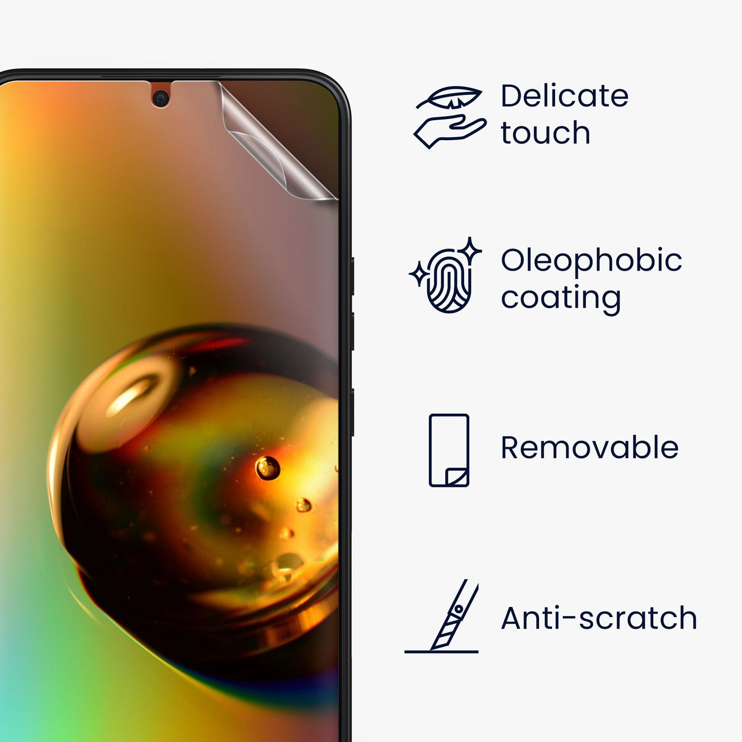kwmobile Screen Protector compatible with Samsung Galaxy S22 Plus Set
