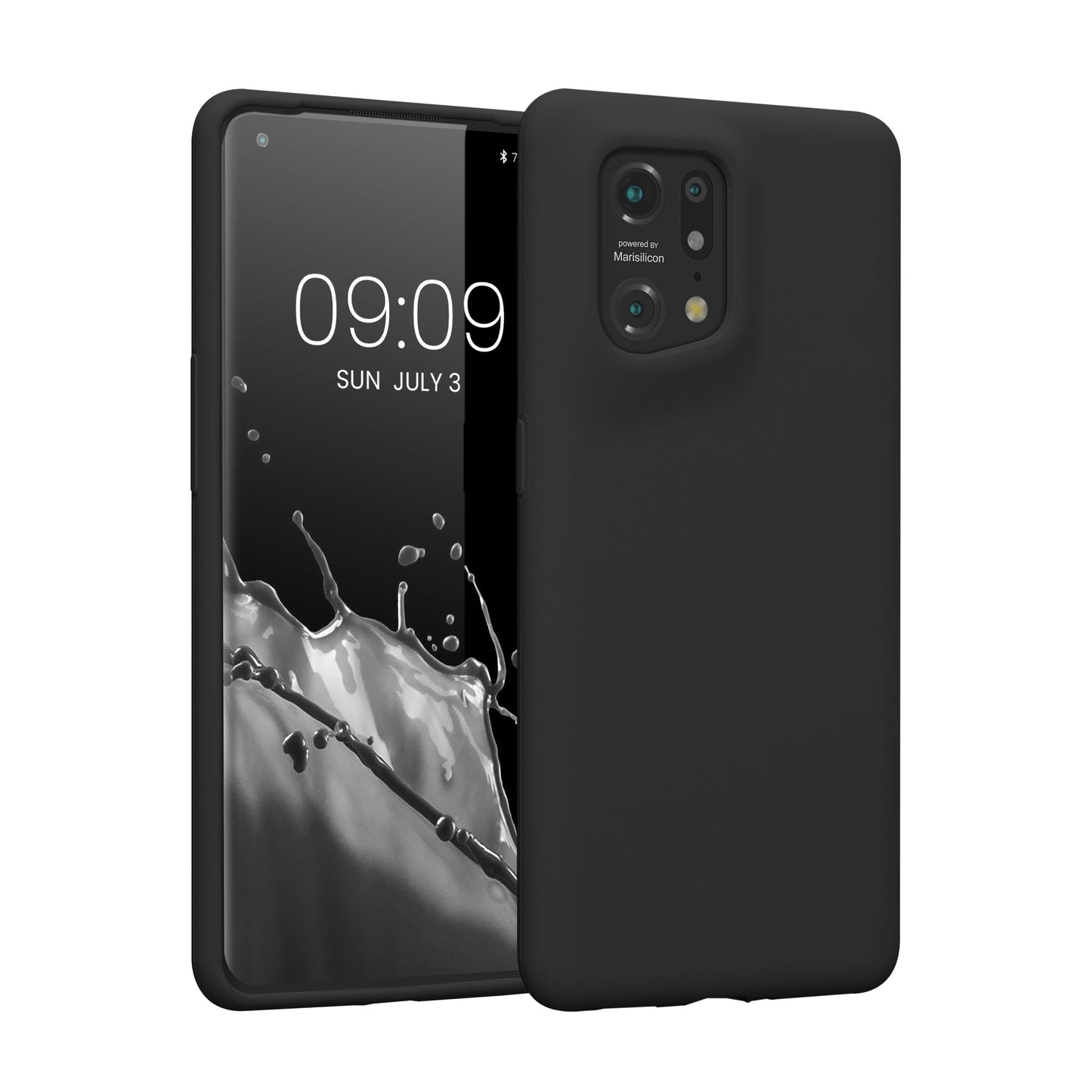 kwmobile Phone Case for Oppo Find X5 (5G) - Silicone Cover - Wireless Charging Compatible - Protective Cover