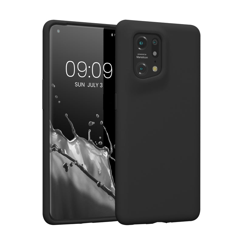 kwmobile Phone Case for Oppo Find X5 (5G) - Silicone Cover - Wireless Charging Compatible - Protective Cover