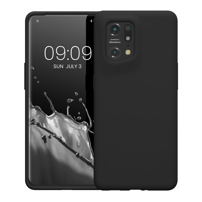 kwmobile Phone Case for Oppo Find X5 (5G) - Silicone Cover - Wireless Charging Compatible - Protective Cover