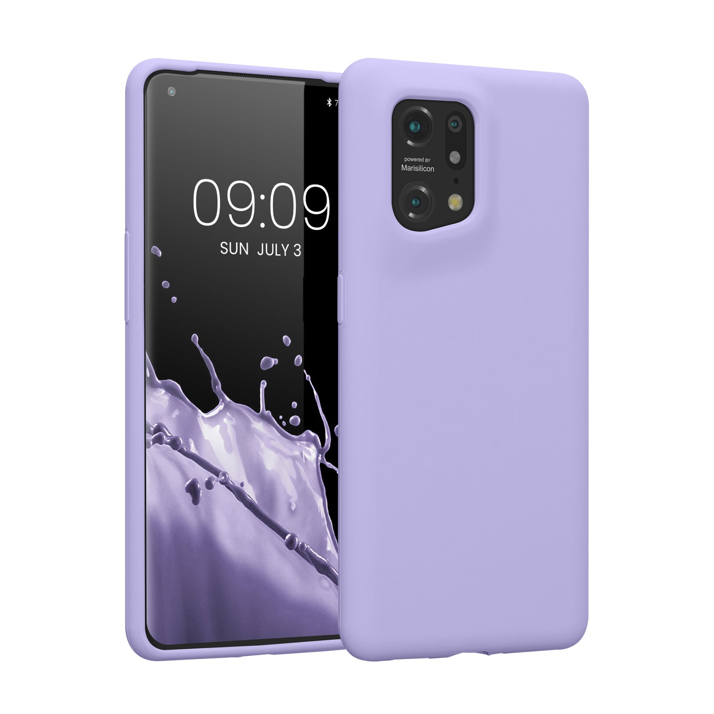 kwmobile Phone Case for Oppo Find X5 (5G) - Silicone Cover - Wireless Charging Compatible - Protective Cover