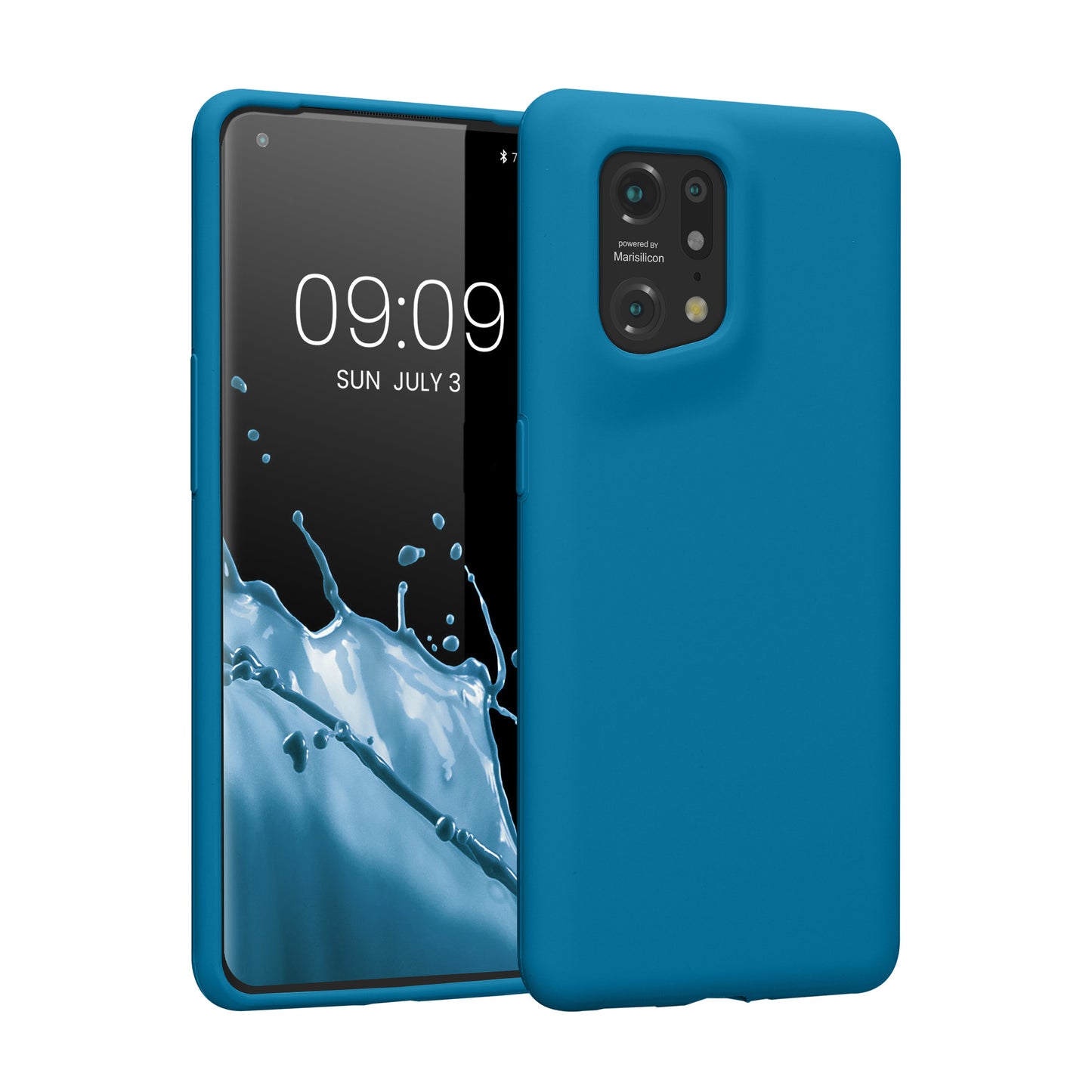 kwmobile Phone Case for Oppo Find X5 (5G) - Silicone Cover - Wireless Charging Compatible - Protective Cover