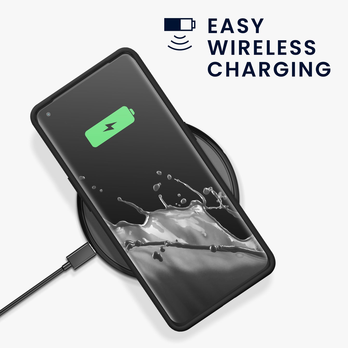 kwmobile Phone Case for Oppo Find X5 (5G) - Silicone Cover - Wireless Charging Compatible - Protective Cover
