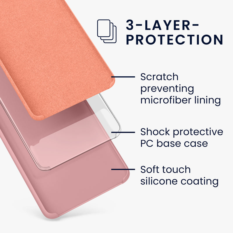 kwmobile Phone Case for Oppo Find X5 Lite Cover Case Silicone Wireless Charging Protective Cover
