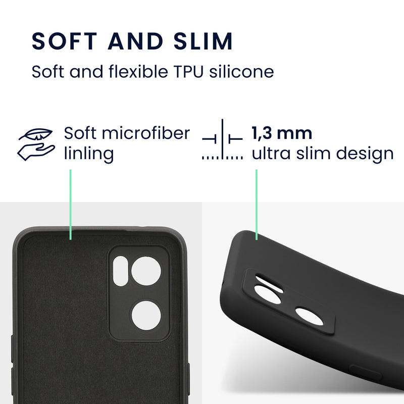 kwmobile Slim Case compatible with Oppo Find X5 Lite Cover - Silicone Phone Case