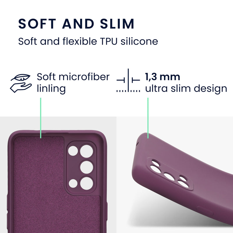 kwmobile Slim Case Compatible with Oppo Find X3 Lite Cover - Silicone Phone Case
