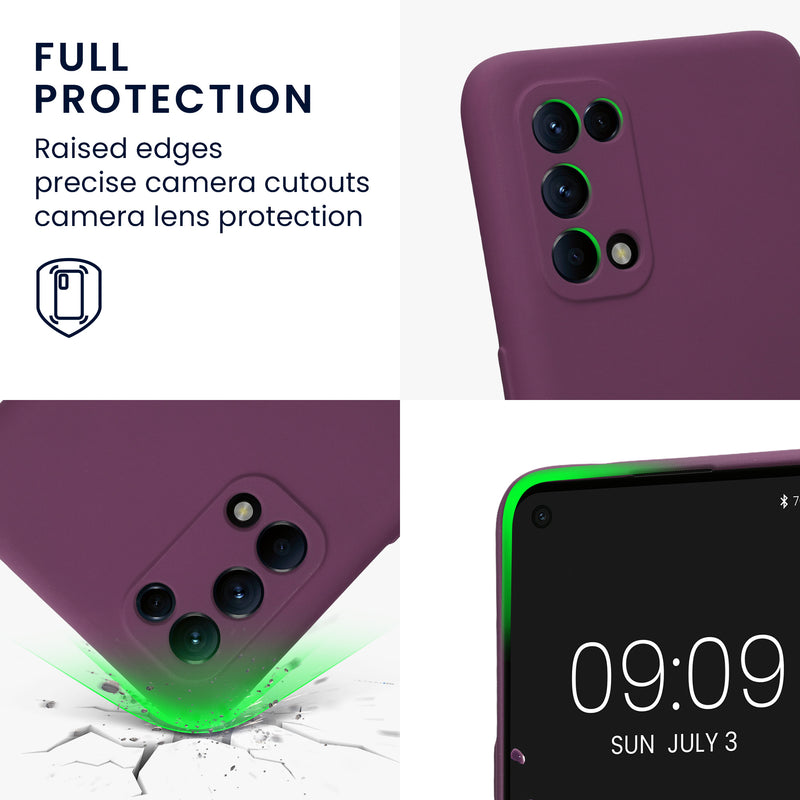 kwmobile Slim Case Compatible with Oppo Find X3 Lite Cover - Silicone Phone Case
