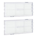 kwmobile Filter Set kompatibel mit Roborock S7 S7+ T7S - 2x Ersatzfilter Hochleistungsfilter für Saugroboter - Staubsauger Zubehör Weiß  [dsg01]