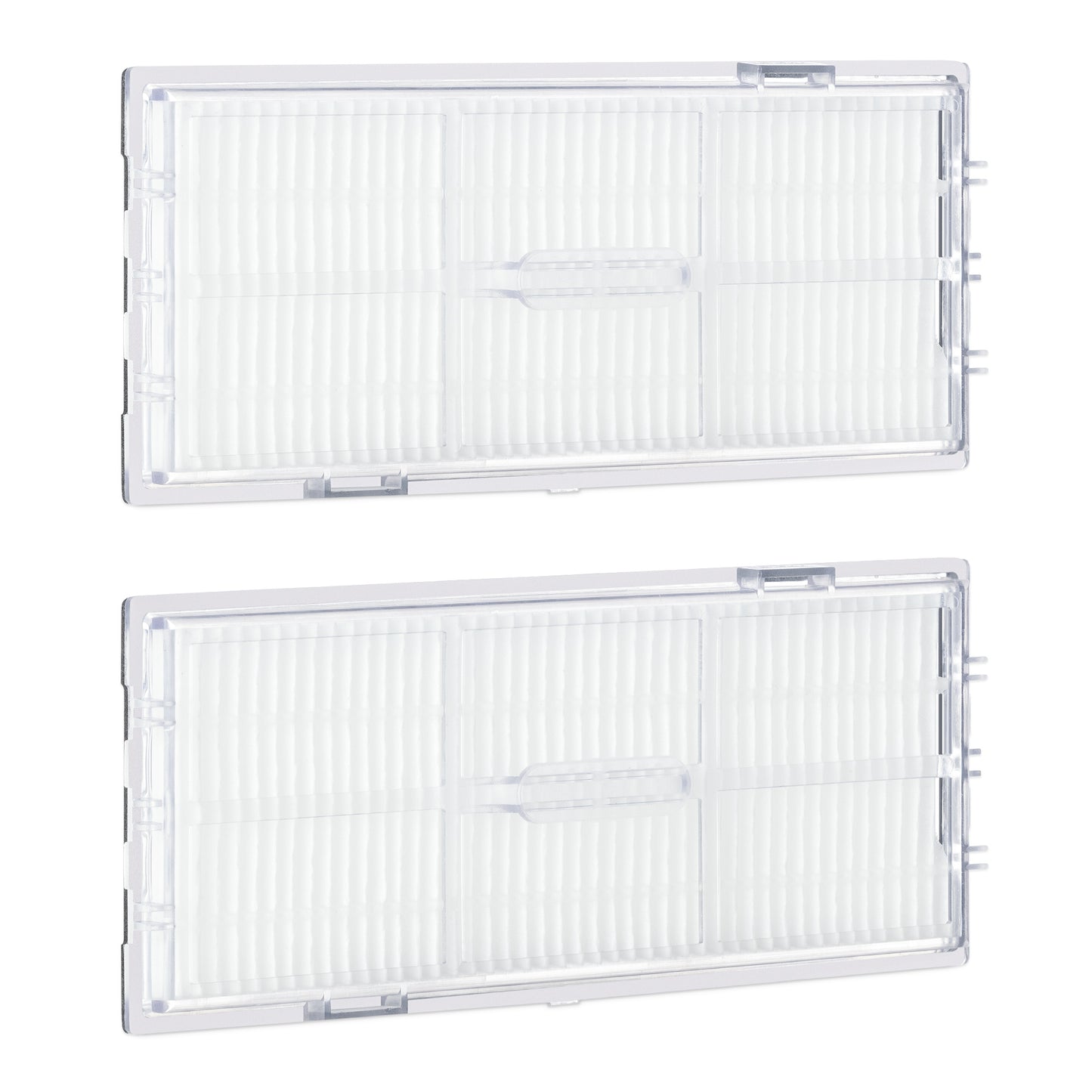 kwmobile Filter Set kompatibel mit Roborock S7 S7+ T7S - 2x Ersatzfilter Hochleistungsfilter für Saugroboter - Staubsauger Zubehör Weiß  [dsg01]