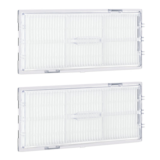 kwmobile Filter Set kompatibel mit Roborock S7 S7+ T7S - 2x Ersatzfilter Hochleistungsfilter für Saugroboter - Staubsauger Zubehör Weiß  [dsg01]