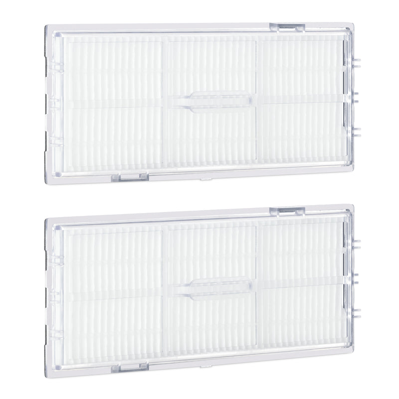 kwmobile Filter Set kompatibel mit Roborock S7 S7+ T7S - 2x Ersatzfilter Hochleistungsfilter für Saugroboter - Staubsauger Zubehör Weiß  [dsg01]
