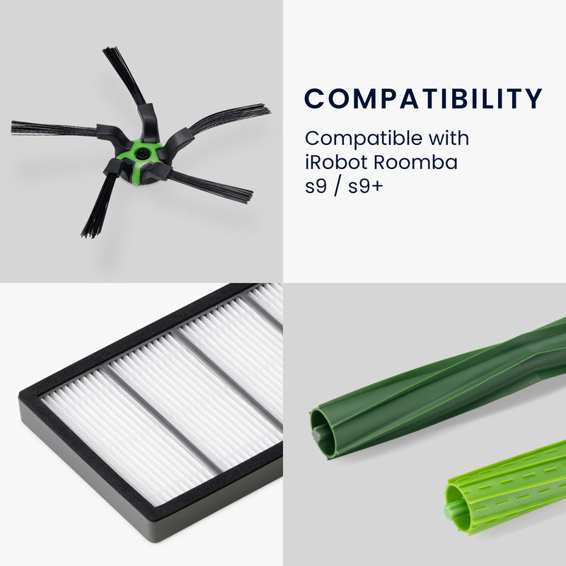 Replacement Parts Set compatible with iRobot Roomba s9/s9+