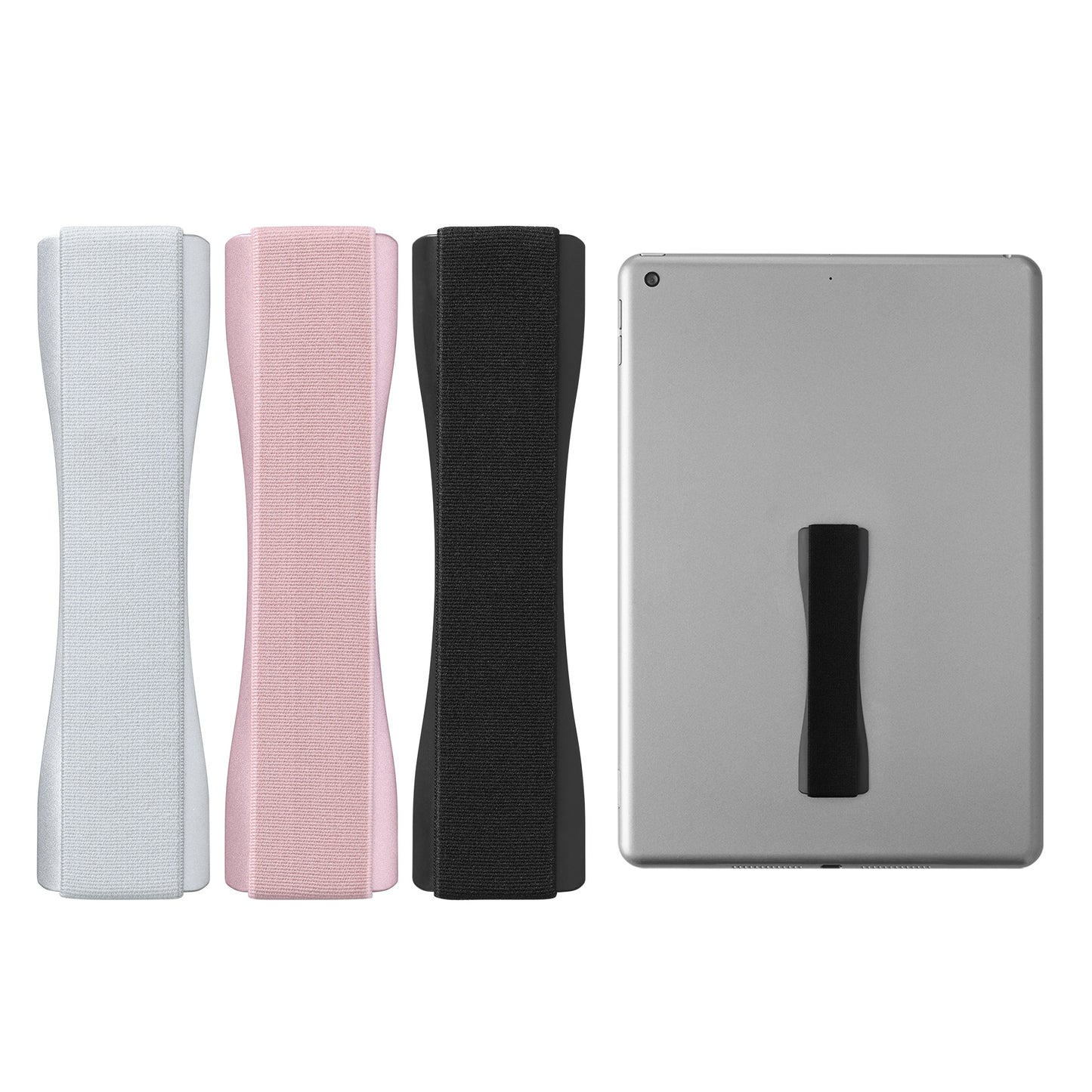 kwmobile Tablet Finger Holder Grip - Self-Adhesive Tablet PC Finger Holder compatible with iPad Samsung Sony Tablets