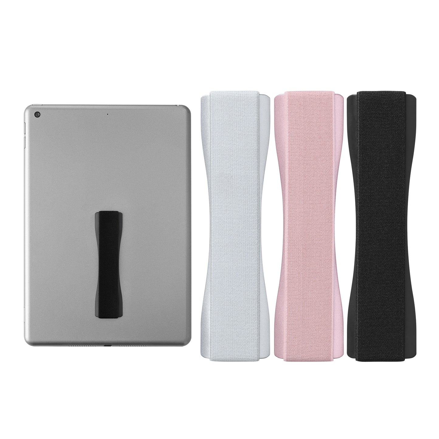 kwmobile Tablet Finger Holder Grip - Self-Adhesive Tablet PC Finger Holder compatible with iPad Samsung Sony Tablets