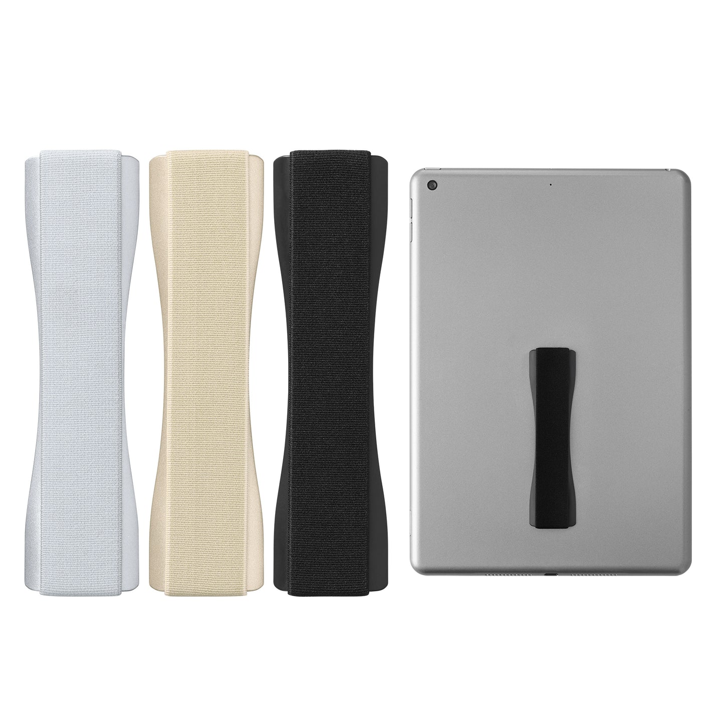 kwmobile Tablet Finger Holder Grip - Self-Adhesive Tablet PC Finger Holder compatible with iPad Samsung Sony Tablets