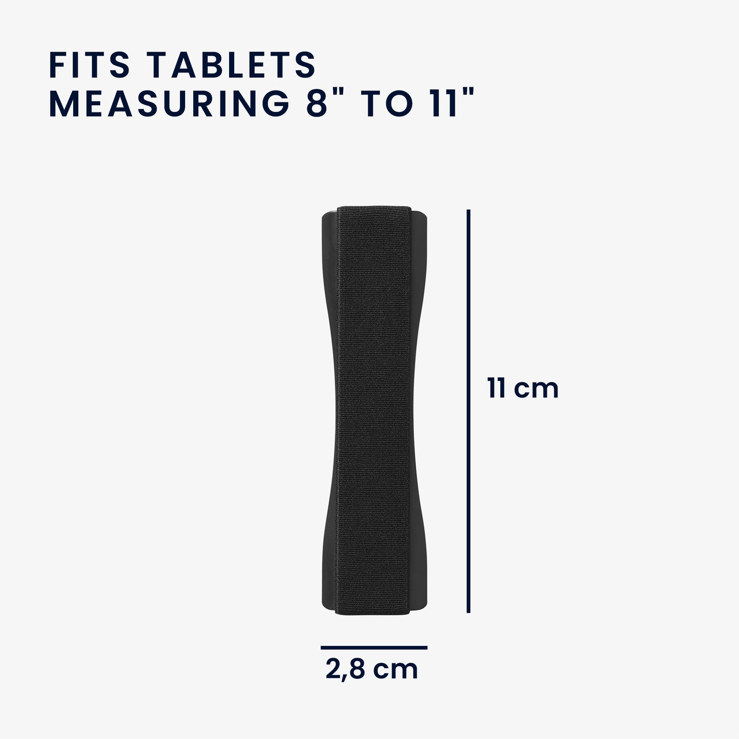 kwmobile Tablet Finger Holder Grip - Self-Adhesive Tablet PC Finger Holder compatible with iPad Samsung Sony Tablets