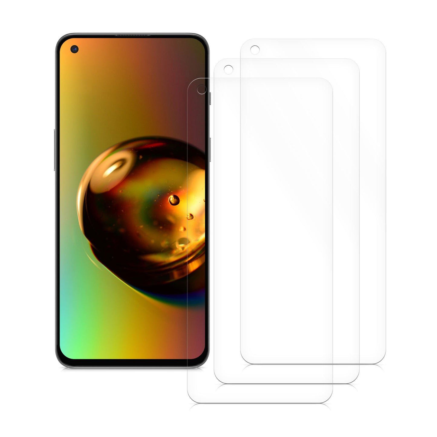 kwmobile Screen Protector compatible with OnePlus Nord 2 5G Film Set