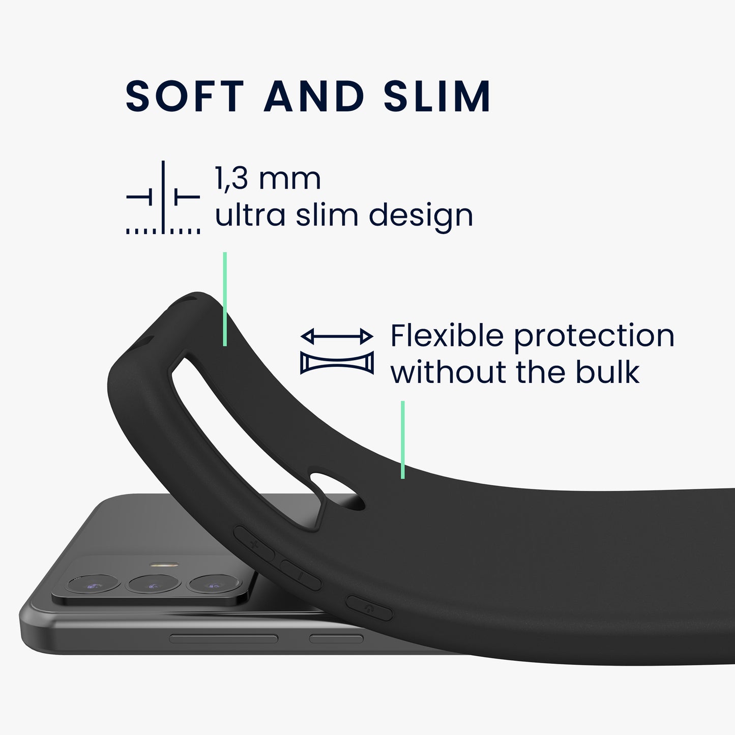 kwmobile Phone Case for TCL 30 E / 30 SE - Wireless Charging - Protective Cover