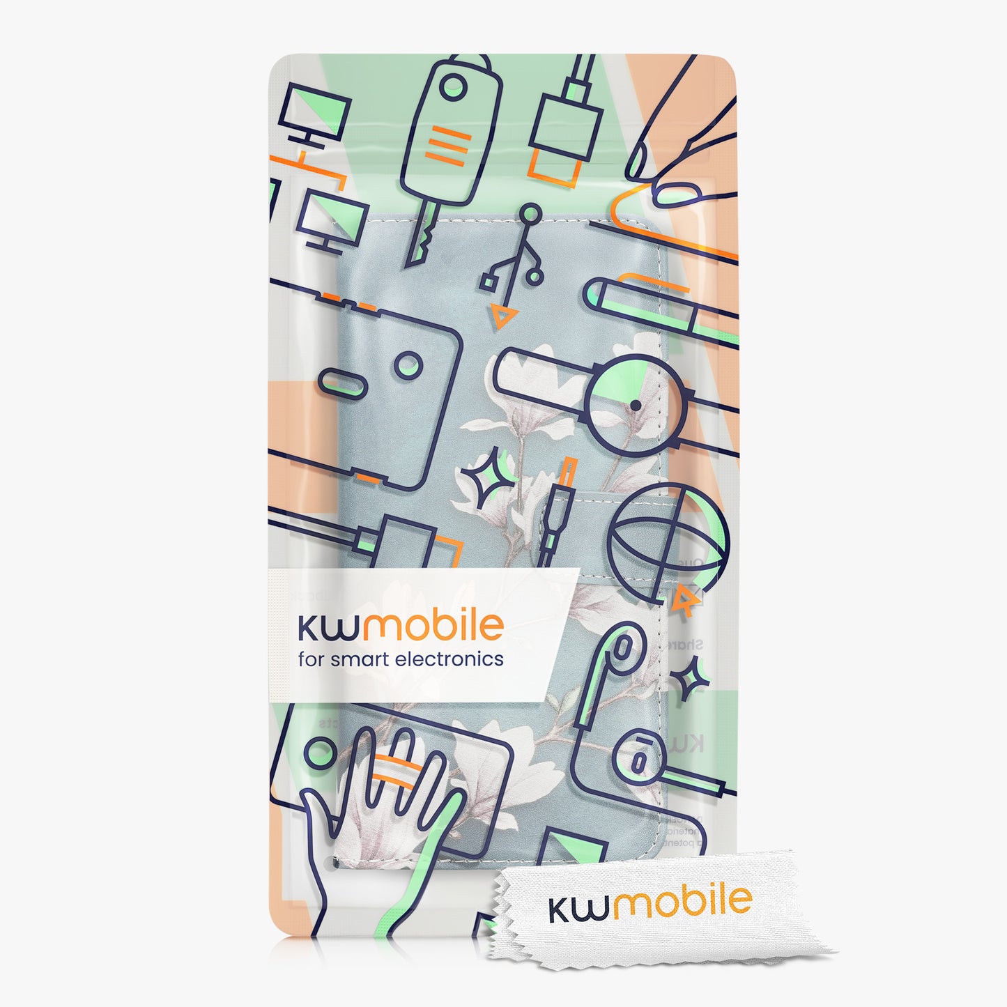 kwmobile Wallet Case Compatible with Xiaomi Mi Max 3 Cover - with Stand and Card Slots