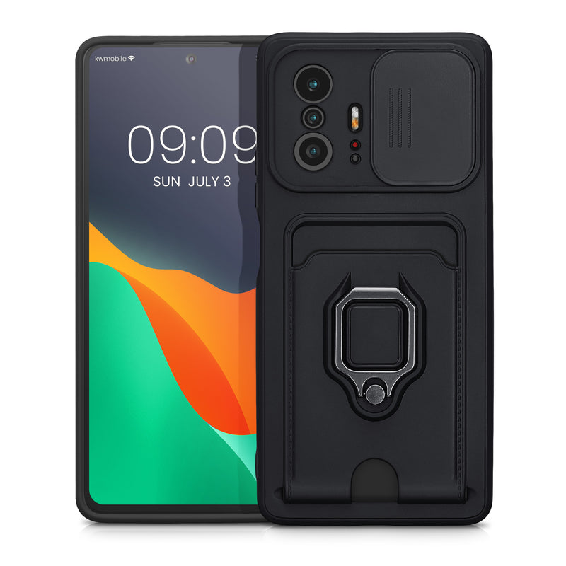 kwmobile Phone Case compatible with Xiaomi 11T / 11T Pro - Soft Case with Camera Protection - Card Slot