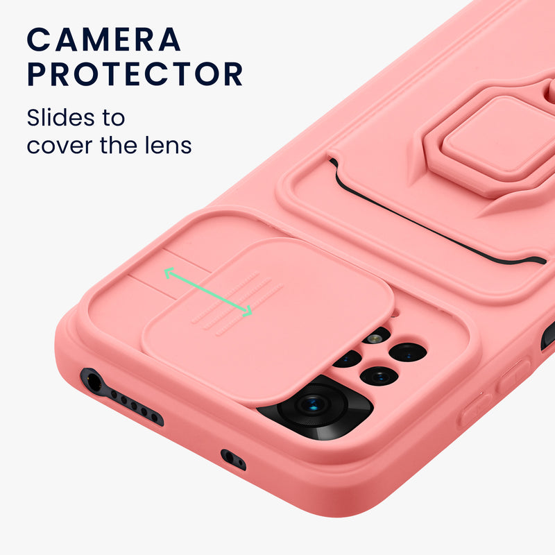 kwmobile Phone Case Compatible with Xiaomi Redmi Note 11 / Note 11S Soft Case with Camera Protection Card Slot