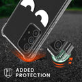 kwmobile Necklace Case compatible with Samsung Galaxy A52 / A52 5G / A52s 5G Silicone Cover with Lanyard Transparent Jungle