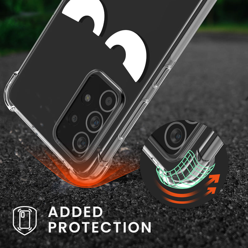kwmobile Necklace Case compatible with Samsung Galaxy A52 / A52 5G / A52s 5G Silicone Cover with Lanyard Transparent Jungle