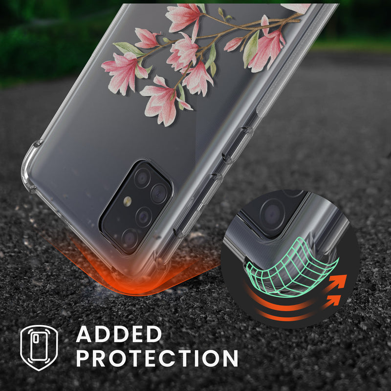 kwmobile Necklace Case Compatible with Samsung Galaxy A71 Cover Silicone Case with Lanyard