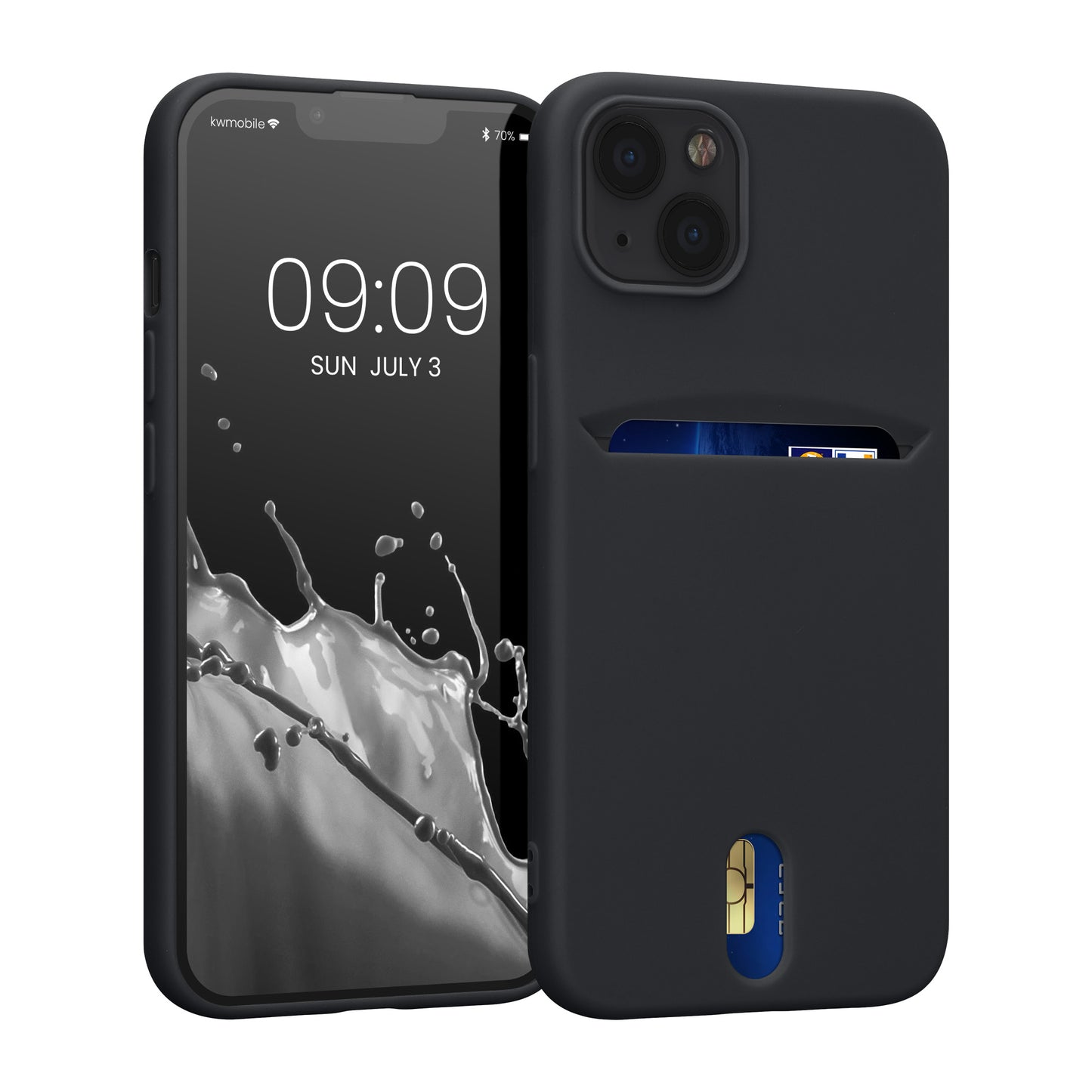 kwmobile Case Compatible with Apple iPhone 13 - Phone Case with Card Slot