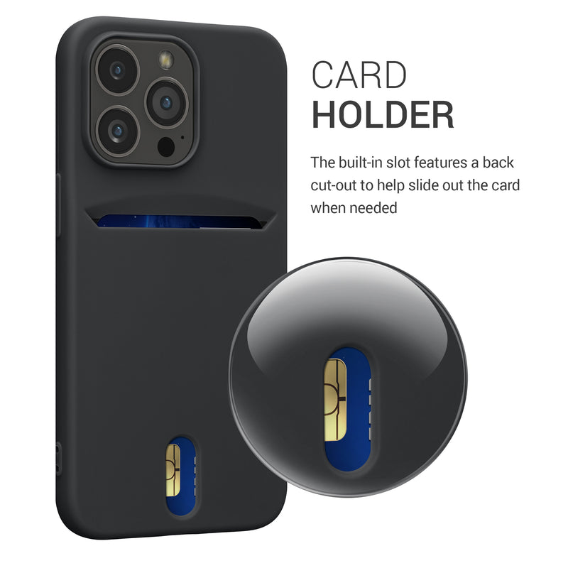 kwmobile Case compatible with Apple iPhone 13 Pro - Phone Cover with Card Slot