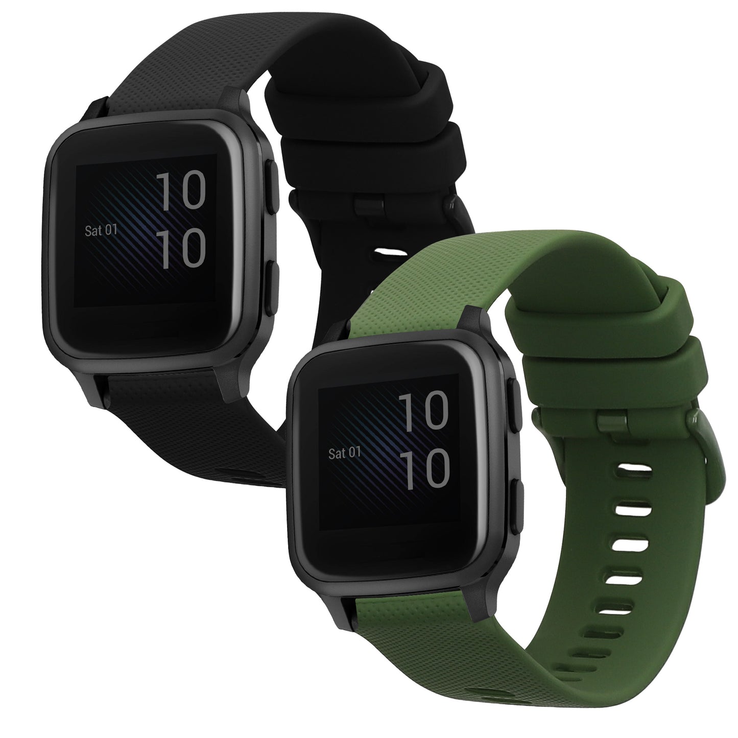 kwmobile Watch Strap for Garmin Venu Sq Music / Sq Strap Fitness Tracker Band Set Replacement Strap Smartwatch