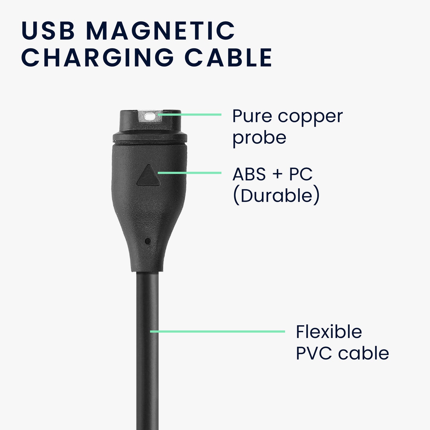 kwmobile USB Cable Charger compatible with Garmin Venu 2 Plus / Fenix 7 / Fenix 5 / Forerunner 745 935 945 45 245 / Instinct Charging Cable - Smart Watch Replacement Cable - Fitness Tracker Charging Cable