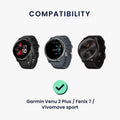 kwmobile USB Cable Charger compatible with Garmin Venu 2 Plus / Fenix 7 / Fenix 5 / Forerunner 745 935 945 45 245 / Instinct Charging Cable - Smart Watch Replacement Cable - Fitness Tracker Charging Cable