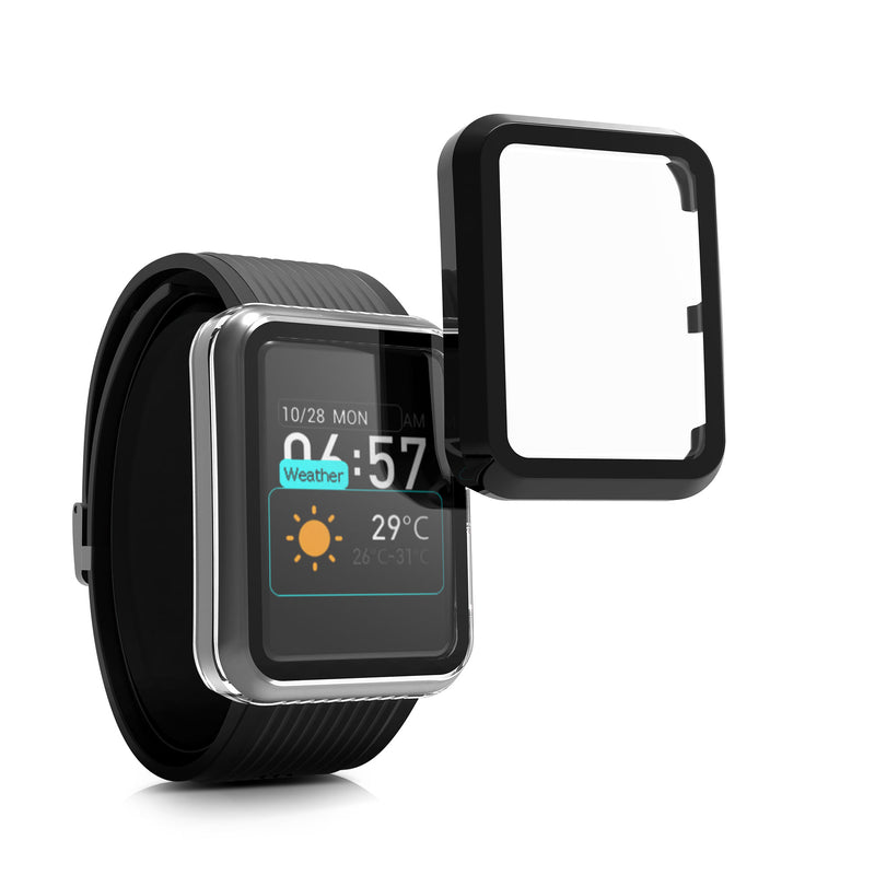 kwmobile Glass Case for Huawei Watch D Protective Cover Full-Body Fitness Tracker Case Set