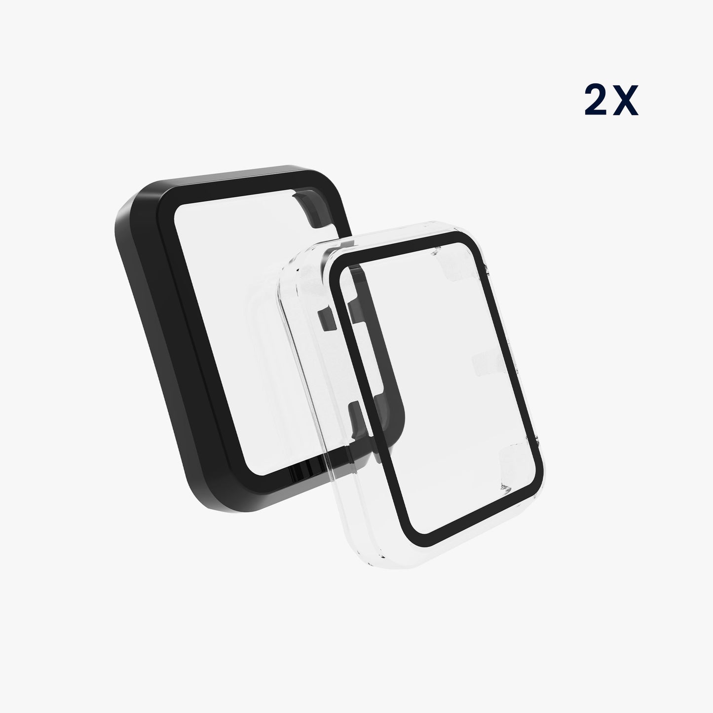 kwmobile Glass Case for Huawei Watch D Protective Cover Full-Body Fitness Tracker Case Set