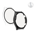 kwmobile 2x Cover kompatibel mit Xiaomi Watch S1 Hülle - Fullbody Fitnesstracker Case Set aus Glas - Transparent Grün Transparent  [dsg05]