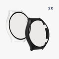 kwmobile Glass Case for Xiaomi Watch S1 Protective Cover Full-Body Fitness Tracker Case Set