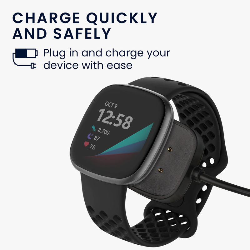 Charging Cable for Fitbit Versa 4 / Sense 2 / Versa 3 / Sense