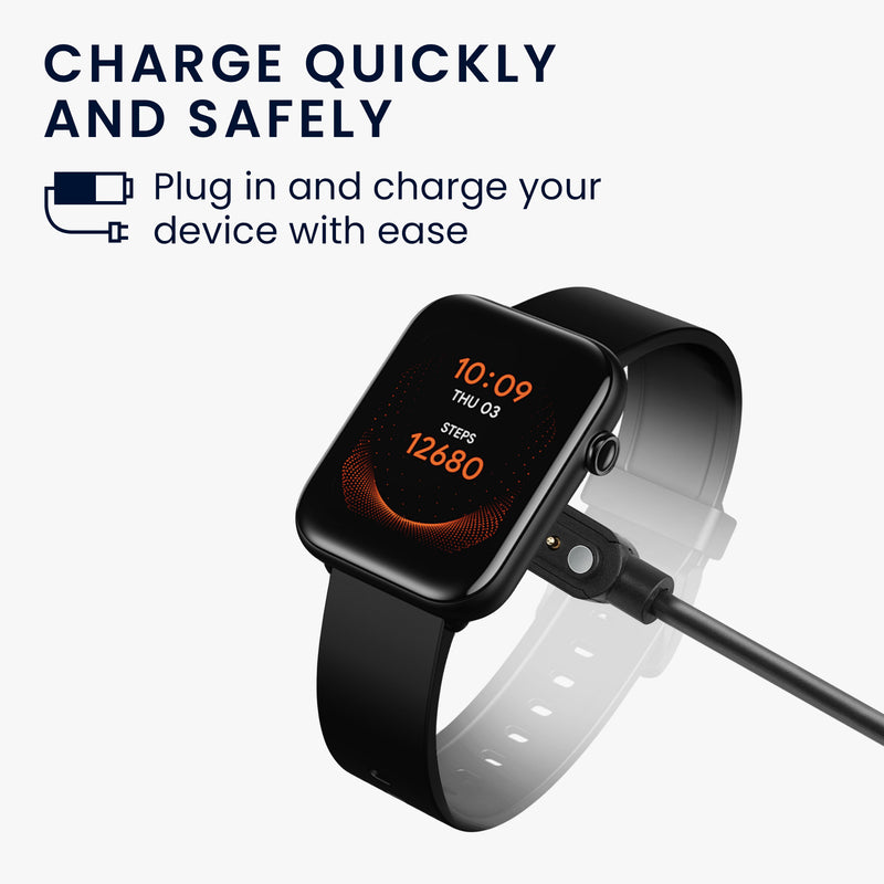 kwmobile USB Cable Charger compatible with Ticwatch GTH / Oppo Watch Free Charging Cable Smartwatch Replacement Cable Fitness Tracker Charging Cable