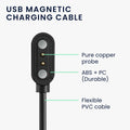 kwmobile USB Cable Charger compatible with Ticwatch GTH / Oppo Watch Free Charging Cable Smartwatch Replacement Cable Fitness Tracker Charging Cable