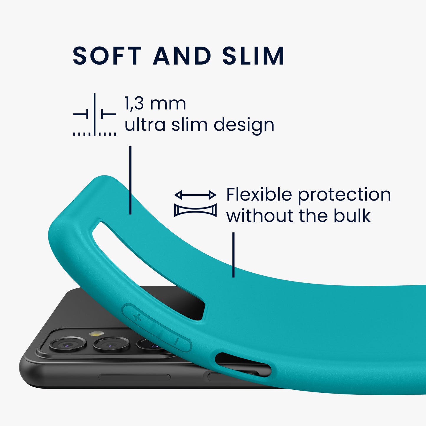 TPU Case for Samsung Galaxy M23 5G in Dark Slate