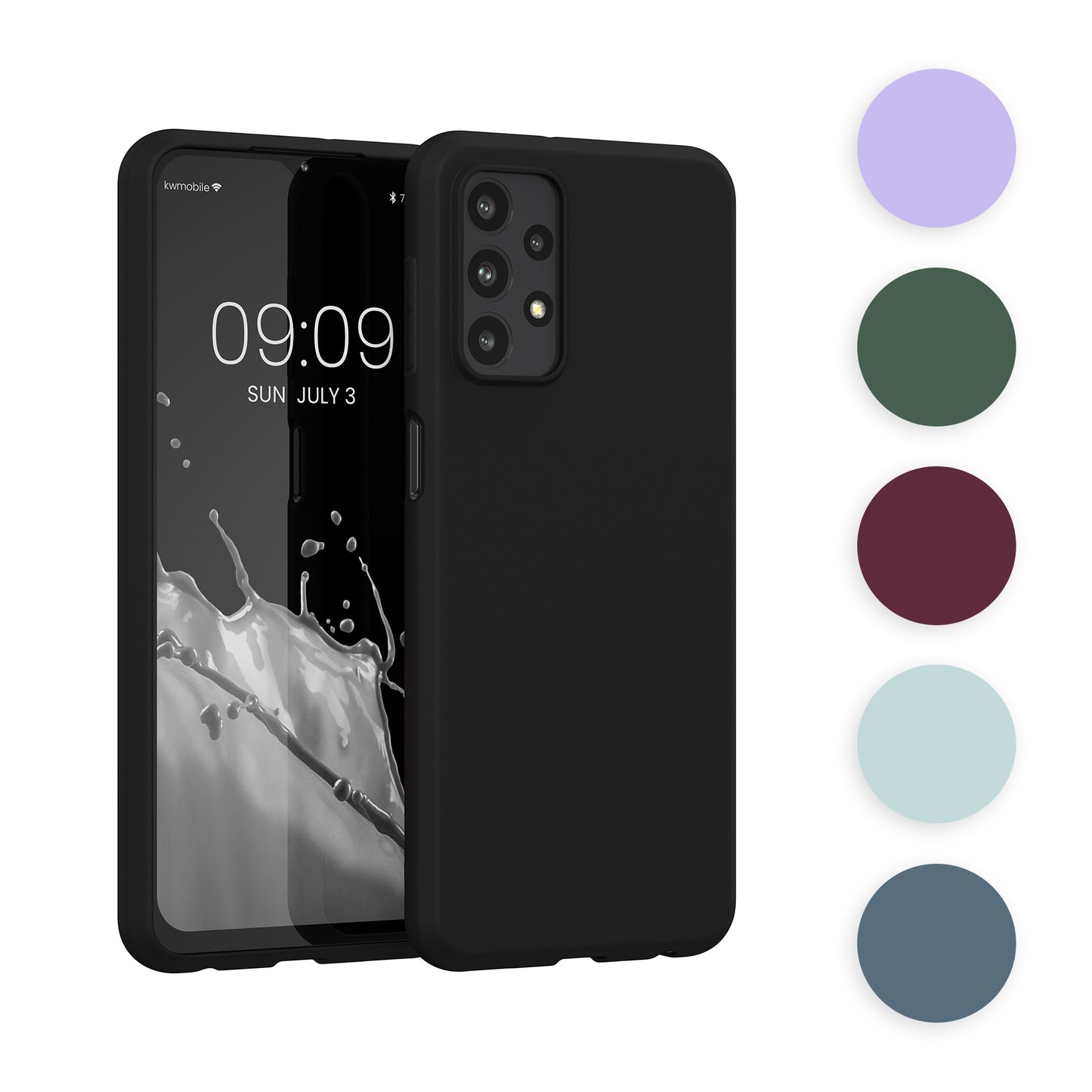 kwmobile Hülle kompatibel mit Samsung Galaxy A23 4G / 5G Hülle - weiches TPU Silikon Case - Cover geeignet für kabelloses Laden - Cool Mint Cool Mint  