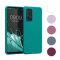 kwmobile Hülle kompatibel mit Samsung Galaxy A33 5G Hülle - weiches TPU Silikon Case - Cover geeignet für kabelloses Laden - Hellblau matt Hellblau matt  