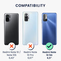 kwmobile Necklace Case compatible with Xiaomi Redmi Note 10 5G - Silicone Cover with Lanyard