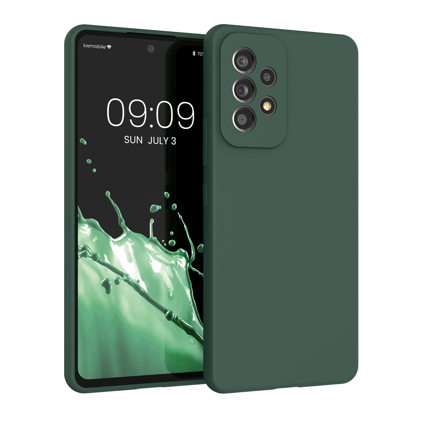 kwmobile Phone Case for Samsung Galaxy A53 5G - Silicone Case - Wireless Charging - Protective Cover