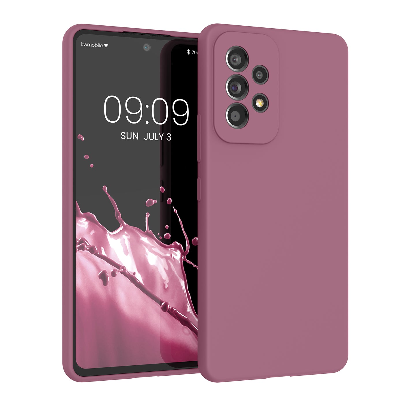 kwmobile Phone Case for Samsung Galaxy A53 5G - Silicone Case - Wireless Charging - Protective Cover