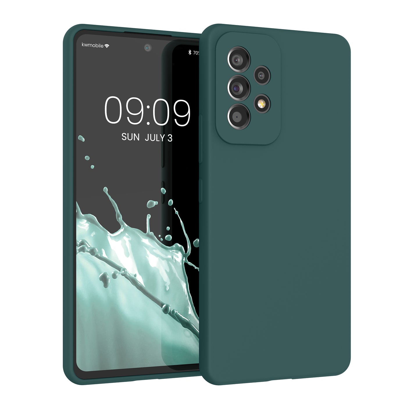 kwmobile Phone Case for Samsung Galaxy A53 5G - Silicone Case - Wireless Charging - Protective Cover