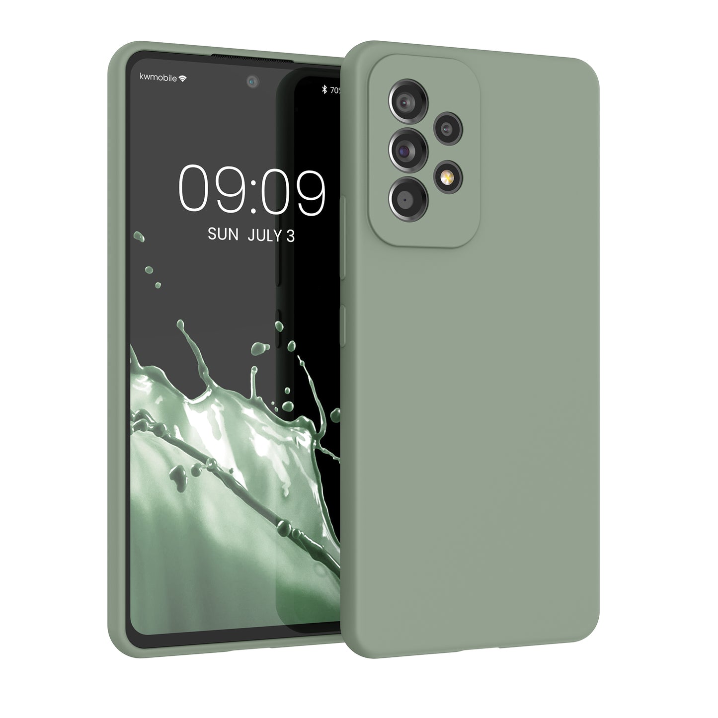 kwmobile Phone Case for Samsung Galaxy A53 5G - Silicone Case - Wireless Charging - Protective Cover