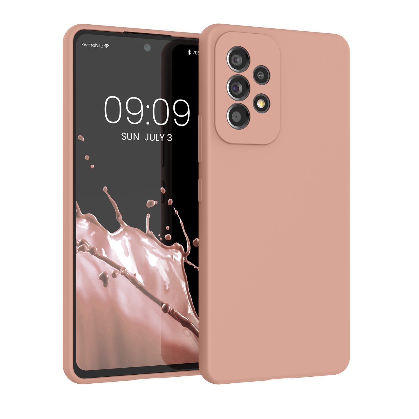 kwmobile Phone Case for Samsung Galaxy A53 5G - Silicone Case - Wireless Charging - Protective Cover